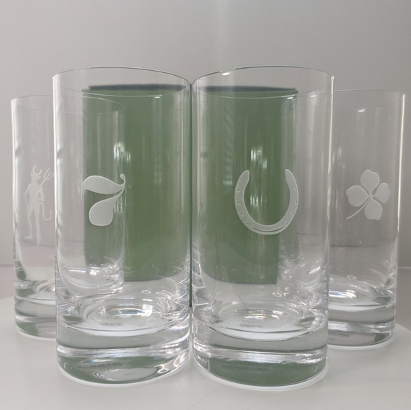 ⭐️40% Off⭐️ Kate Spade New York Fortunada Highball Glasses - Set of 4 - 16oz - Picture 2 of 13